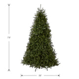 National Tree Company Artificial Full Christmas Tree, Green, Dunhill Fir, Includes Stand, 7.5 Feet