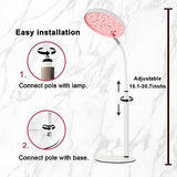 Akarishin Red Light Therapy Lamp for Face- Facial and Body Treatment with Adjustable Height Stand, 120 LEDs, 590nm, 660nm, 660nm+940nm - Alleviate Muscle Soreness, Skin Vitality