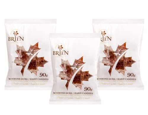Brien Maple Candy | Hard Candy Maple Drops | Vegan, Gluten Free Contains No Milk | Made With Grade A Pure Maple Syrup - 3.17 Ounces (3)