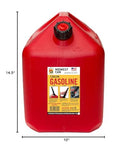 Midwest Can Company 5610 5 Gallon Gas Can Fuel Container Jugs w/Spout (2 Pack)