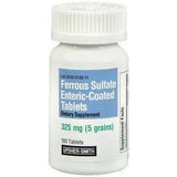 Usher-smith Ferrous Sulfate 325mg Enteric-Coated Tablets 100 Count