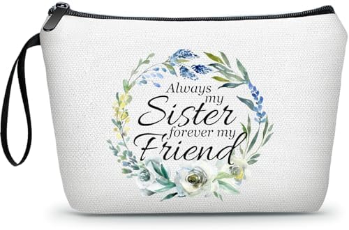 SEAMOON Sister Gifts, Sisters Gifts from Sister, Birthday Gift for Sister, Sister Birthday Gifts from Sister, Gift for Sister Birthday, Travel Cosmetic Bag, Makeup Bags for Women