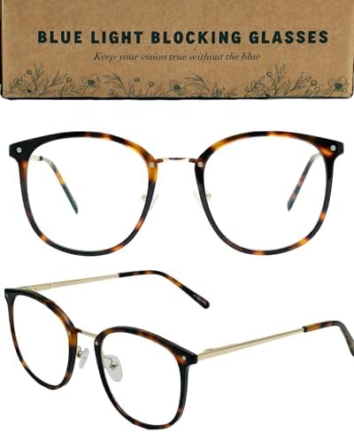 CLARIE Blue Light Blocking Glasses for Women | Dual Sided Anti Glare | Oversized Fashion | Gaming | Screwless | Spring Hinge