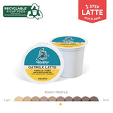 Caribou Coffee Vanilla Vibes Oatmilk Latte, One Step Latte Single Serve Keurig K-Cup Pods, 20-Count Box