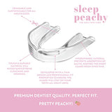 Sleep Peachy Night Guard for Women - Pack of 2 Mouth Guard for Teeth Grinding, Clenching and Bruxism (Clear)