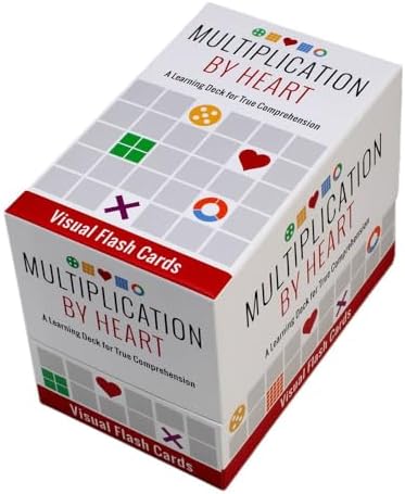 Math for Love Multiplication by Heart Visual Flash Cards for Multiplication fact Mastery in Five Minutes a Day