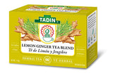 Tadin Lemon Ginger Tea Blend Herbal Tea, Caffeine Free, 24 Tea Bags, Pack of 6