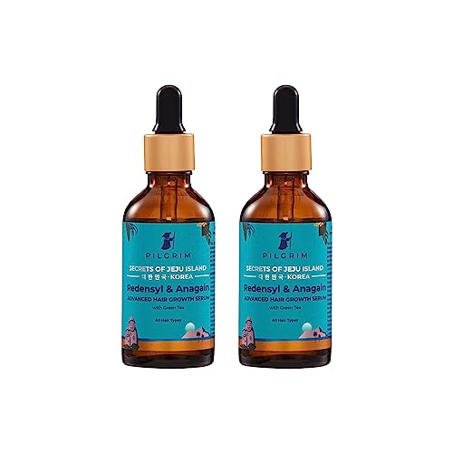 Pilgrim Advanced Hair Growth Serum | with 3% Redensyl + 4% Anagain | Stops Hair Loss & Hair Thinning | Hair Growth Treatment | Provides Thick & Dense Hair | 1.69 Fl Oz (Pack of 2)