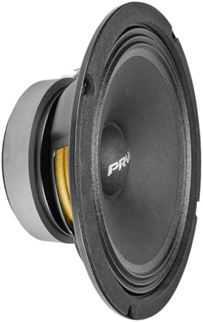 PRV AUDIO 8MR450A 8 Inch Midrange Speaker, 8 Ohms, 450 Watts, 96 dB, Mid Range Loudspeaker for High Output Pro Sound System (Single)