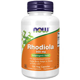 NOW Supplements, Rhodiola 500 mg, 120 Veg Capsules