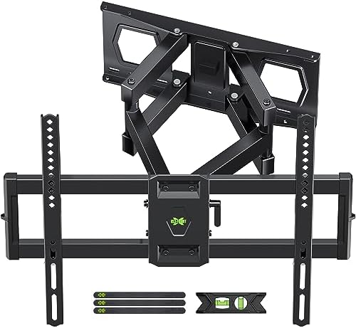 Full Motion TV Wall Mount for Most 37"-86" Flat Screen TV, Swivel or Tilt TV Wall Bracket with Dual Articulating Arms, for 12"-16" Wood Studs, Max VESA 600x400mm, Load 120 lbs by USX MOUNT