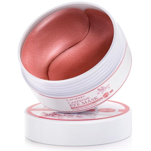 Eye Mask - 30 Pairs Caffeine Under Eye Patches Skin Care Products, Eye Masks Skincare for Dark Circles and Puffiness, Reduce Wrinkles, Eye Bags and Fine Lines, for Women and Man