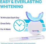 Whitebite Pro Upgraded Teeth Whitening Kit with Pens for Sensitive Teeth: Teeth Whitening LED Light, Mouth Tray, Carbamide Peroxide Whitening Gel - Fast Teeth Whitener and Tooth Stain Remover