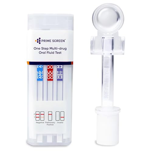 Prime Screen [5 Pack] 6 Panel Oral Saliva Drug Test Kit, Employment and Insurance Testing (AMP, COC, MET, OPI, PCP, THC) - ODOA-166