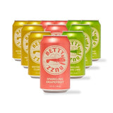 Betty Buzz Premium Sparkling Soda Citrus Variety Pack by Blake Lively (12 Pack Cans), Sparkling Grapefruit, Sparkling Lemon Lime, Meyer Lemon Club Soda | Real Juice, Natural Flavors, Only Clean Ingredients