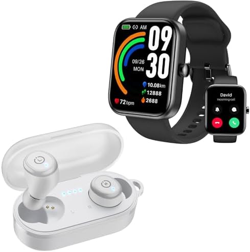 TOZO T10 Bluetooth 5.3 Wireless Earbuds with Wireless Charging Case IPX8 Waterproof Stereo Headphones