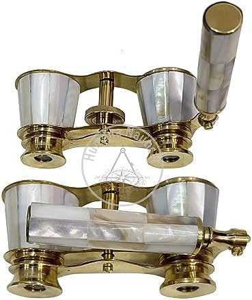 Antique Monocular Nautical Brass Binocular Telescope for Bird Watching Camping Vintage Spyglass Collectible Brass Marine Binocular Sailor Instrument