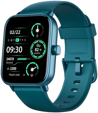 Fitpolo Smart Watch for Men Women,1.8” Touchscreen, Bluetooth Call, Alexa Built-in,24/7 Heart Rate,SpO2 Monitor,Step Counting,Sleep Tracking, IP68 Waterproof Fitness Tracker Watch for Android iPhone