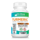 Dr. Olivia's Organic Turmeric Complex with Curcumin Boswellia Ginger & BioPerine - 60 Capsules