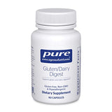 Pure Encapsulations Gluten/Dairy Digest | Unique Mix of Enzymes to Support Healthy Gluten and Dairy Digestion* | 60 Capsules