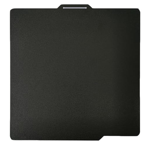 Build Plate for Bambu Lab X1/X1C/X1E/P1P/P1S/A1 Carbon 257.5 x 257.5MM Magnetic PEI Sheet Kit Double Sided Textured Film Bed Flexible Building Surface Platform Plate for 3D Printer (Black)