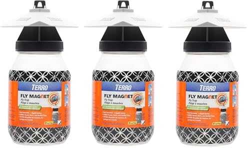 Victor M380 Fly Magnet 1-Quart Reusable Trap With Bait (3 Pack)