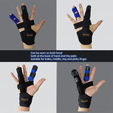 Abaadlw Trigger Finger Splint 2 Pcs, Adjustable Index Finger Splint, Finger Splint Middle Finger, Ring Finger Splint, Pinky Finger Splint,Hand Brace