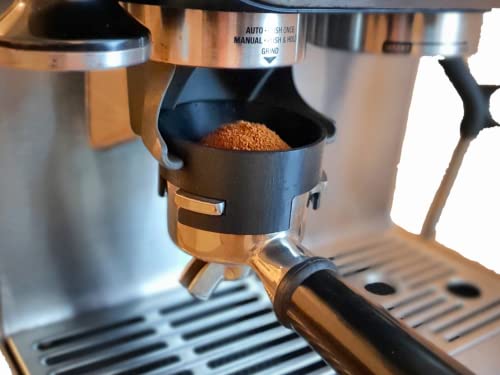 Dosing Funnel for Breville/Sage Barista Express/Pro/Touch With a Grinder Trigger Button 54mm NEW VERSION V2.0 (Light Gray)