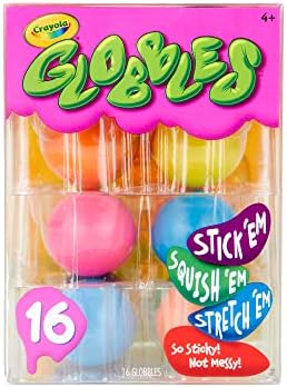 Crayola Globbles Squish Toys (16ct), Sticky Stress Ball for Adults & Kids, Calming Sensory Fidget Toys, Stress Relief Gifts, Easter Basket Stuffers