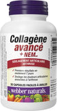 Webber Naturals Advanced Collagen with Natural Eggshell Membrane (NEM), 30 Capsules, Helps Relieve Joint Pain and Increase Flexibility