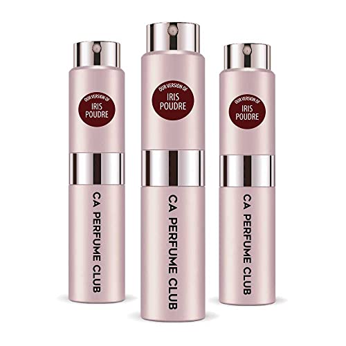 CA Perfume Impression of Fredarik Mal Iris Poudre For Women Replica Version Fragrance Dupes Concentrated Long Lasting Eau de Parfum Spray Refillable Atomizer Bottle 0.27 Fl Oz-X3