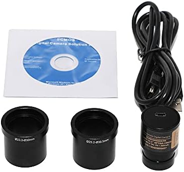5MP USB Still & Live Video Digital Microscope Eyepiece Camera with 23.2mm to 30mm 30.5mm Ring Adapter KPB