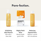 Mighty Patch™ Nose Patch from Hero Cosmetics - XL Hydrocolloid Pimples, Zits and Oil - Dermatologist-Approved Overnight Pore Strips to Absorb Acne Nose Gunk (10 Count)