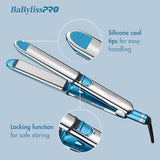 BaBylissPRO Nano Titanium Flat Iron Hair Straightener, 1" Prima Iconic Hair Straightener Iron & Curling Iron for Professional Salon Results and All Hair Types