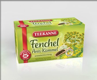 TEEKANNE Fenchel Anis-Kümmel (fennel anise-caraway) / 2x 20 tea bags fresh + direct german-import