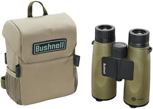 Bushnell Prime 12x50 Binocular and Vault Bino Caddy Combination Pack, Waterproof Hunting Binocular with Rugged Binocular Pouch for Hunting, Bird Watching and Hiking