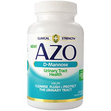 AZO D Mannose Urinary Tract Health, Cleanse, Flush & Protect The Urinary Tract & Cranberry Urinary Tract Health Supplement, 1 Serving = 1 Glass of Cranberry Juice