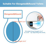 WeHwupe Raised Toilet Seat with Handles for Elderly - Toilet Seat Risers for Seniors with Adjustable Padded Arms - Elevated Toilet Safety Seat for Standard or Elongated Commode
