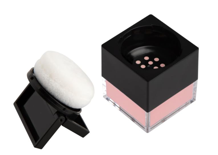 Huda Beauty Mini Easy Bake Loose Baking & Setting Powder - Cherry Blossom Cake (fair to medium with true pink undertones) 0.21 oz / 6 g