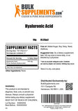 BulkSupplements.com Hyaluronic Acid Powder - Hyaluronic Acid Supplements, Hyaluronic Acid 215mg - Hyaluronic Acid Food Grade, Gluten Free - 215mg per Serving, 10g (0.35 oz) (Pack of 1)