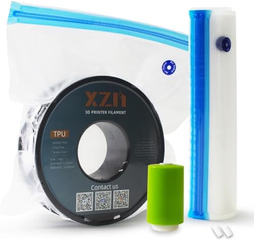 10 Pcs Filament Storage Bags Vacuum Sealed Kit with Electric Pump, 12.8"x14.8", 2Pcs Sealing Clip, 0.26mm Thick, Moisture/Dust Proof, Fit Most 0.25/0.5/1KG 3D Printer Filament