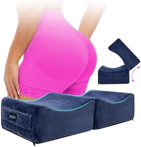 AOSSA Brazilian Butt Lift Pillow, BBL Pillow After Surgery for Butt Sitting, BBL Supplies Post Surgery, Booty Pillow for Home, Office Chair, Driving Car – Butt Lift & Recovery Foam Support Cushion