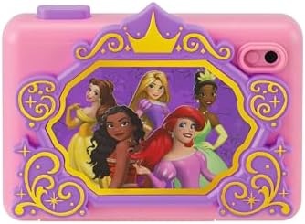 ekids Disney Princess Kids Camera with SD Card, Digital Camera for Kids with Video Recording and Built-in Digital Stickers for Fans of Princess Toys