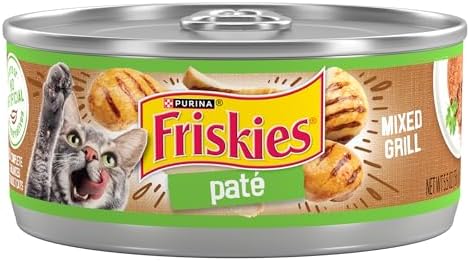 Purina Friskies Wet Cat Food, Pate Mixed Grill - (Pack of 24) 5.5 oz. Cans