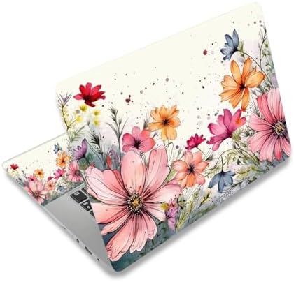 ArtSo Laptop Skin Sticker Decal,16.5 17 17.3inch Laptop Netbook PC Notebook Universal Vinyl Reusable Skin Sticker Cover Personalized Art Case Protector, Flowers Plants