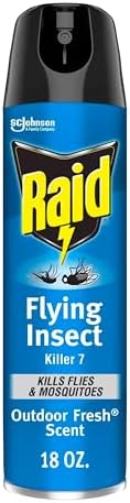 Raid Flying Insect Killer 7, Insecticide Spray with Outdoor Fresh Scent, 18 fl oz