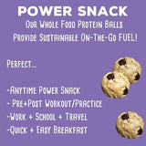 simplyFUEL Whole Food Protein Balls with Probiotics - Chocolate Chip Cookie Dough Protein Snacks - 8g Protein Snack - Gluten Free Energy Balls (1 Pack of 12 Balls)