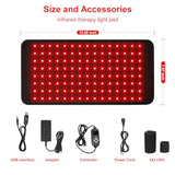 LOVTRAVEL New 120pcs LED 660nm Red Light and 850nm Near Infrared Light Therapy Devices Large Pads Wearable Wrap for Pain