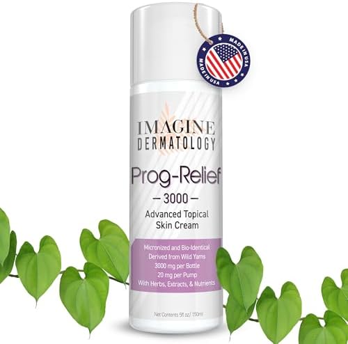 Bio-Identical Progesterone Cream, 50% More - 3000mg, Micronized USP from Wild Yam Prog-Relief Cream, 150 Pump Applications, Paraben-Free, Soy Free, the Female Mid-Life Solution, USA Made