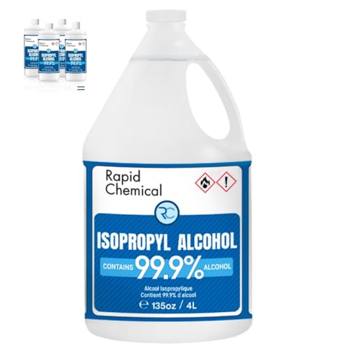 99% Isopropyl Alcohol - USP Grade - 99 Percent IPA Alcohol - 4 Pack of 1L (4 x 33.3 fl oz)